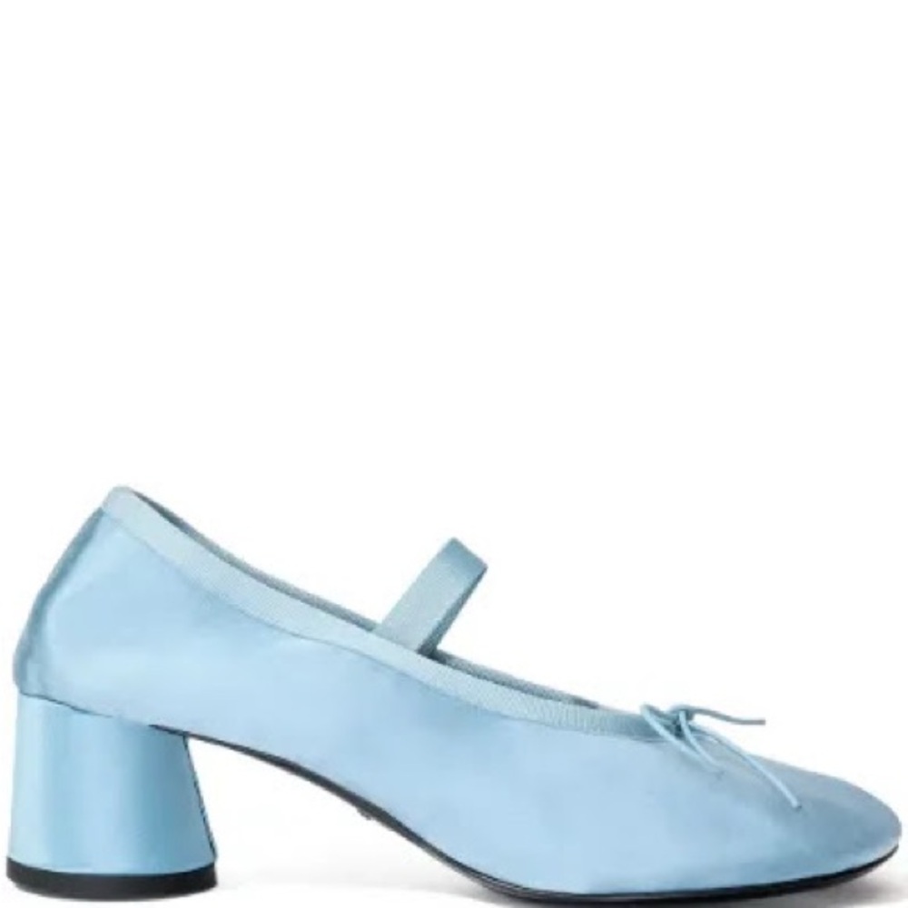 Proenza Schouler Blue Block Heel Mary Jane Shoes